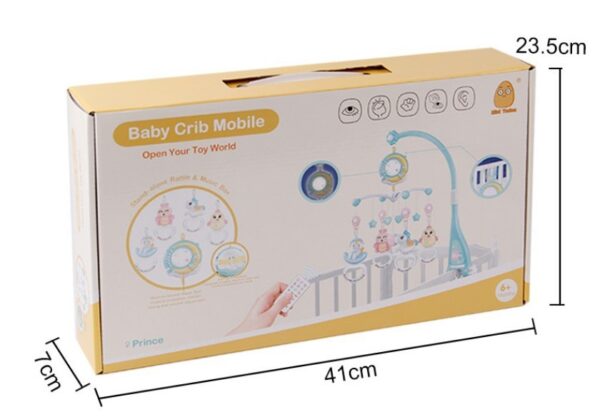 Musical Crib Mobile with Rattles & Projection – Rotating Bed Bell Toy for Newborns & Infants - Image 3