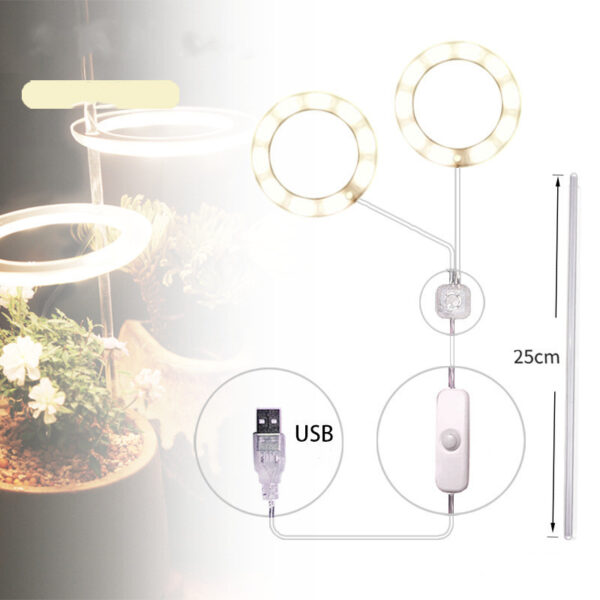 LED Grow Light Full Spectrum Phyto Grow Lamp USB Phyto Lamp for Plants Growth Lighting for Indoor Plant - Image 4