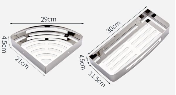 Bathroom Accessories Corner Shelf Toilet Shelf - Image 3