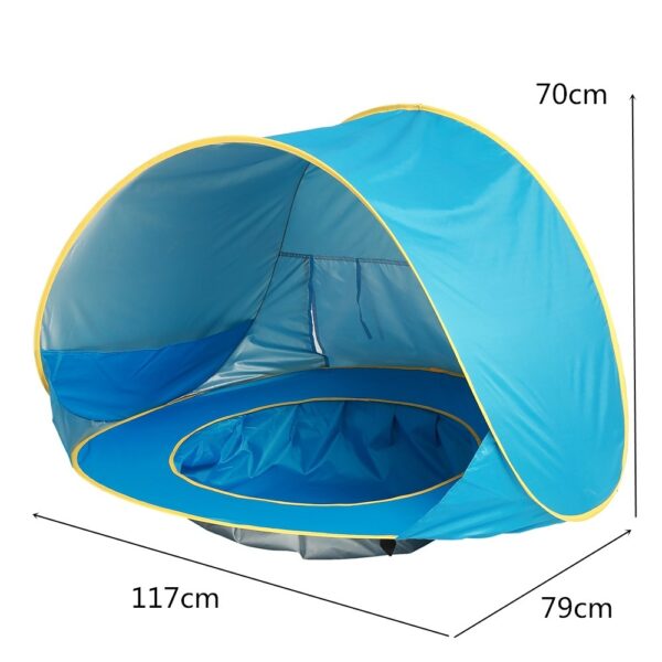 Baby Beach Tent – UV Protection Pop-Up Sun Shelter for Kids, Waterproof & Easy to Fold - Image 9