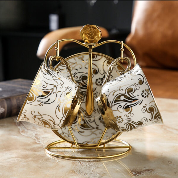 European Style Luxury Ceramic Coffee Cup Set - Image 6