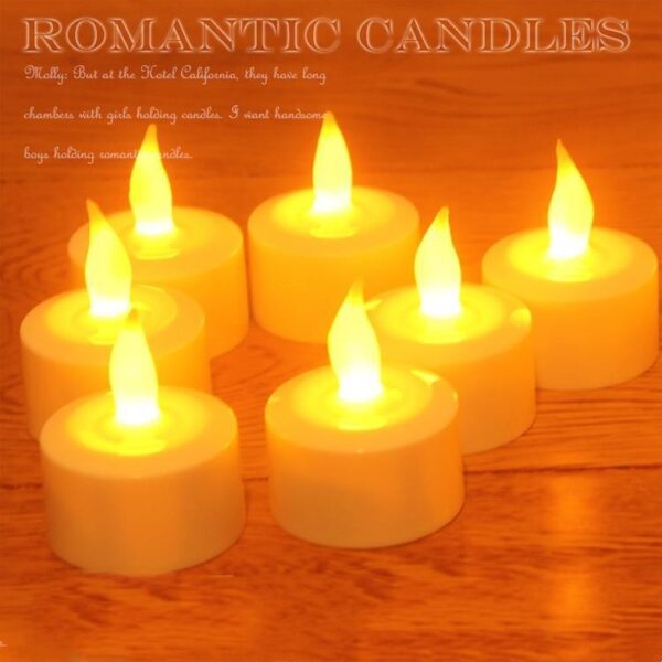 12 LED Rechargeable Electronic Candles - Image 8