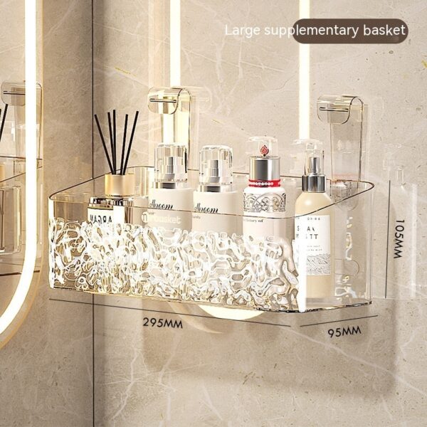 Toilet Rack Punch-free Bathroom Hanging Basket Wall - Image 2