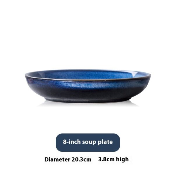 Ceramic Plate Meal Tray Dish Creative Deep Plates Tableware - Image 9