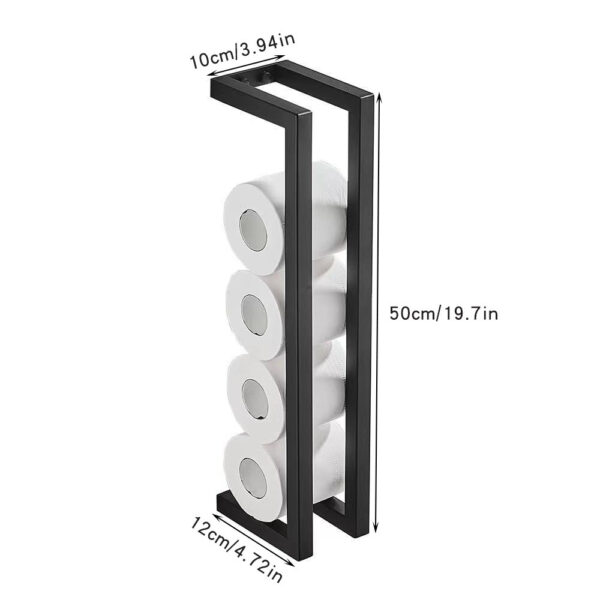 Bathroom Towel Rack Bath Towel Storage Rack Hotel Toilet Towel Roll Stand Dual-use - Image 4