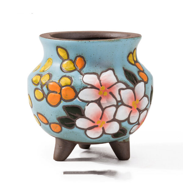 Mini Small Creative Ceramic Indoor Green Plant Potted Plants - Image 2