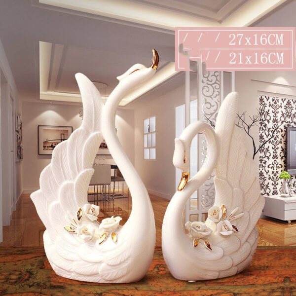 Cafe Hotel Decorations Swan Home Furnishing Crafts - Image 5
