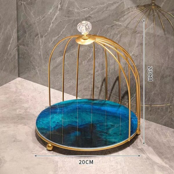Bathroom  Toilet Light Luxury Desktop Comb Cosmetic Shelf - Image 2