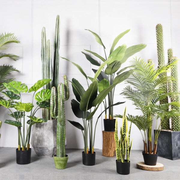 Large Simulation Of Green Plants Potted Indoor Decorative Ornaments - Image 2