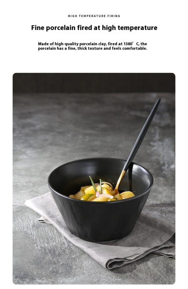 Ceramic Thickened Hotel Restaurant Bowl - Image 6