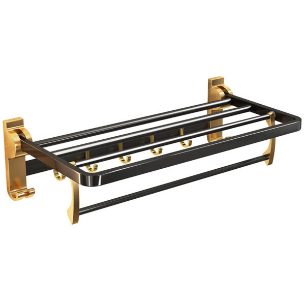 Light Luxury Style Towel Free Punch Bathroom  Rack - Image 4