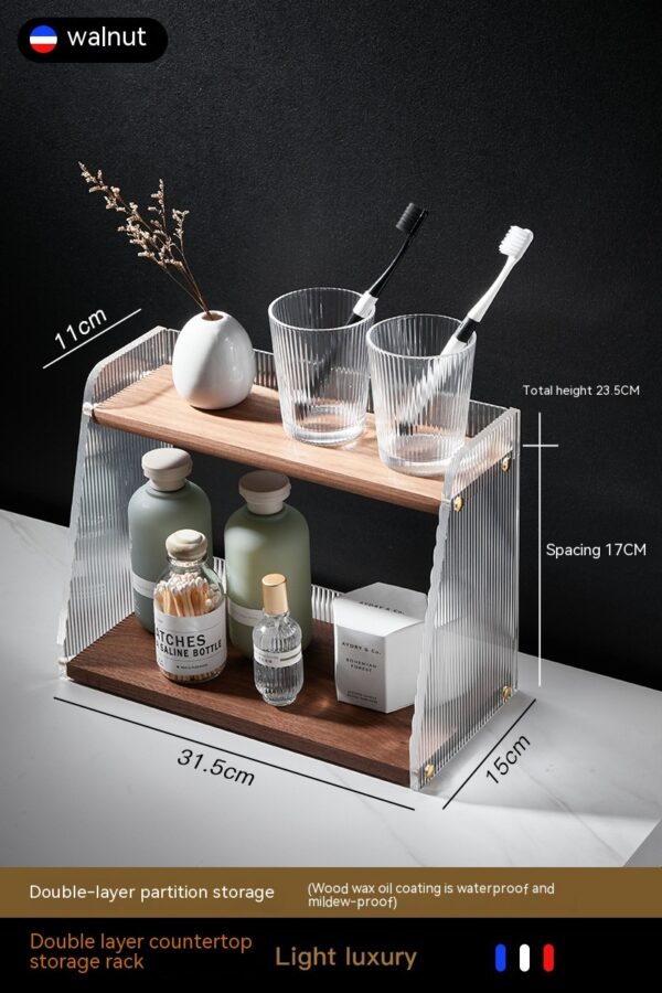 Bathroom Countertop Commodity Shelf Acrylic Storage Rack - Image 5