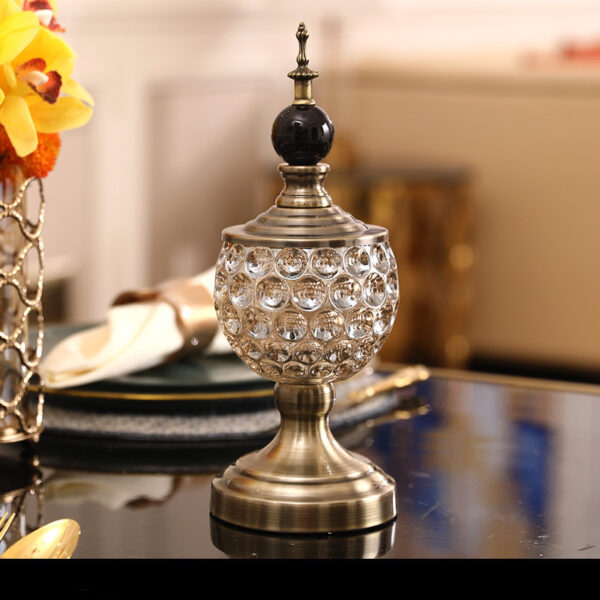 Metal Glass Candy Jar Storage Jar Storage Jar Decoration - Image 8