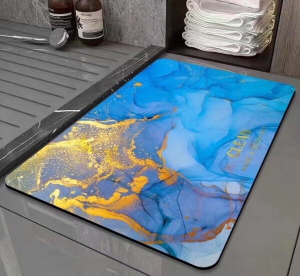 Diatom Mud Soft Entrance Bathroom Absorbent Foot Pad - Image 4