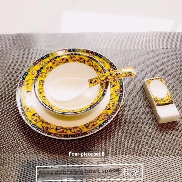 Hotel Table Setting Ceramic Dishes Suit - Image 7