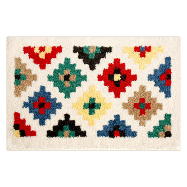 Simple Plaid Bathroom Absorbent Bathroom Anti-slip Mats Carpet - Image 6