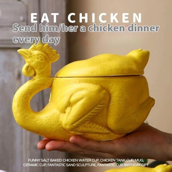 Salt Baked Chicken Mug Ceramic - Image 5