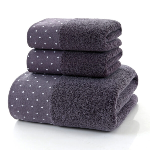 Cotton Three-piece Towel Veneer Cloth Thickened Hotel Bath Towel Embroidery - Image 5