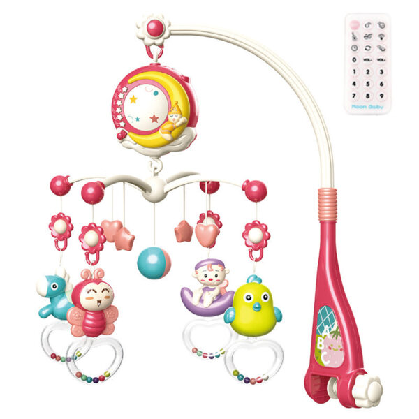Musical Crib Mobile with Rattles & Projection – Rotating Bed Bell Toy for Newborns & Infants - Image 9