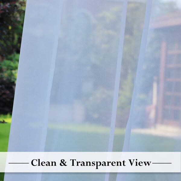 Outdoor Shading Door Curtain Waterproof Curtain Pavilion Balcony White Mesh Curtains Terrace Window Screen - Image 4