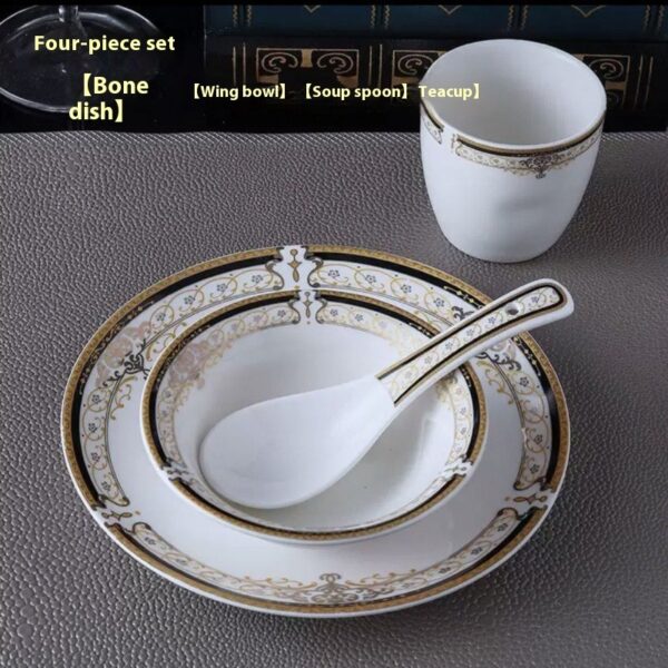 Hotel Table Setting Ceramic Dishes Suit - Image 8