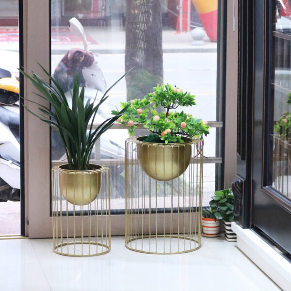 Indoor Green Plant Flower Pot Rack Minimalist - Image 2