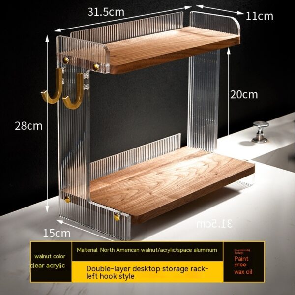 Bathroom Countertop Commodity Shelf Acrylic Storage Rack - Image 3