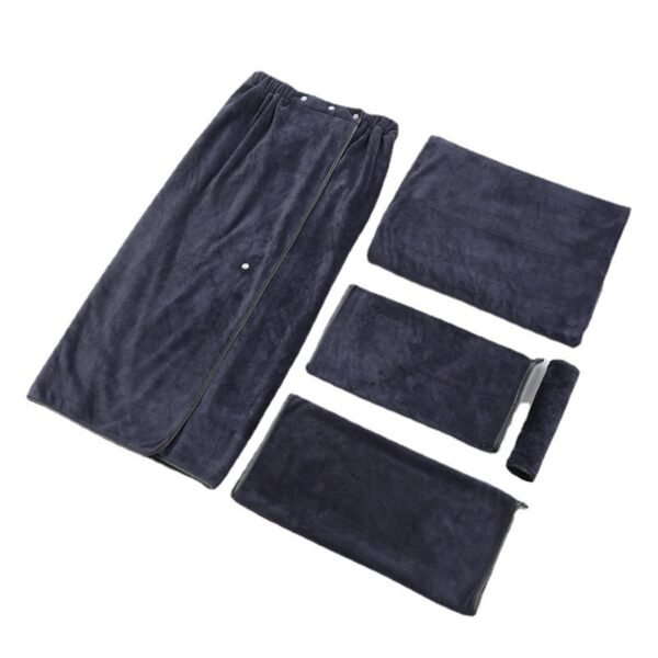 Large Wearable Microfiber Towel Five-piece Set - Image 7