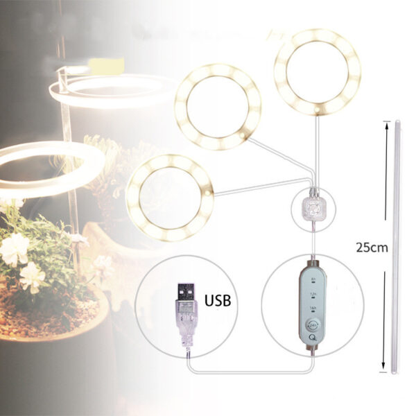 LED Grow Light Full Spectrum Phyto Grow Lamp USB Phyto Lamp for Plants Growth Lighting for Indoor Plant - Image 3
