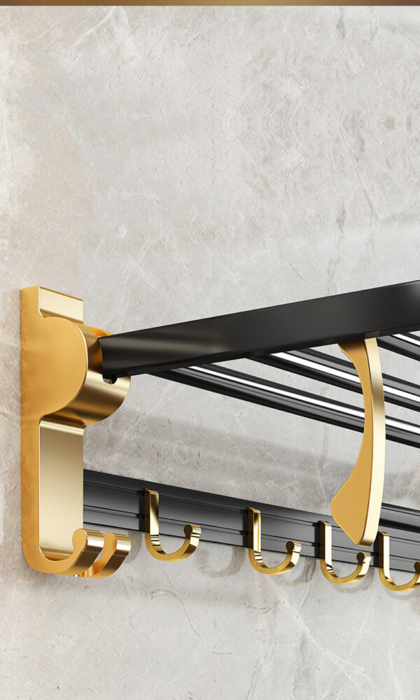 Light Luxury Style Towel Free Punch Bathroom  Rack - Image 6