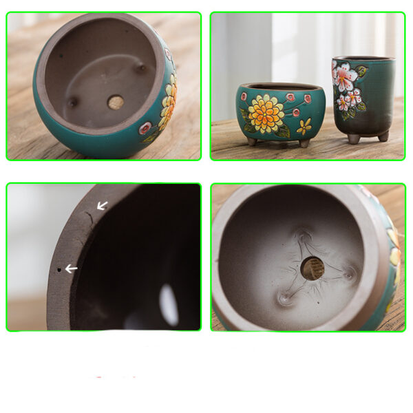 Mini Small Creative Ceramic Indoor Green Plant Potted Plants - Image 7