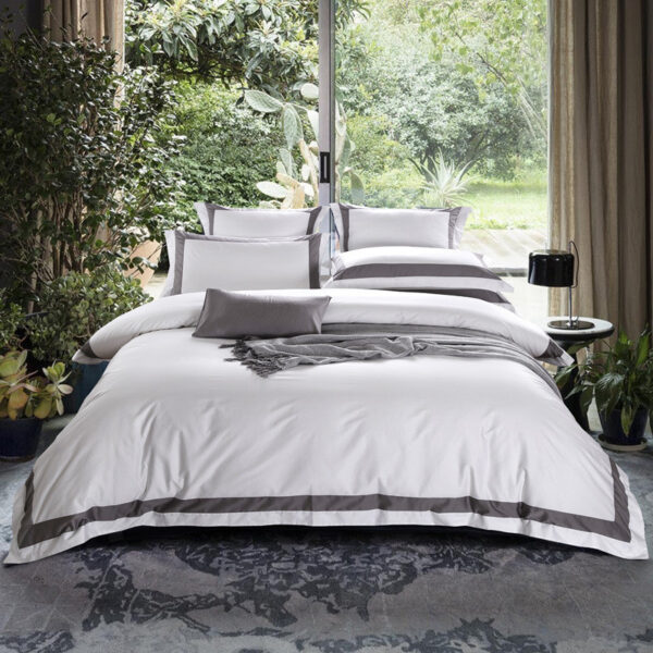 Five-star Hotel Four-piece Set, Satin Sheet Set - Image 2