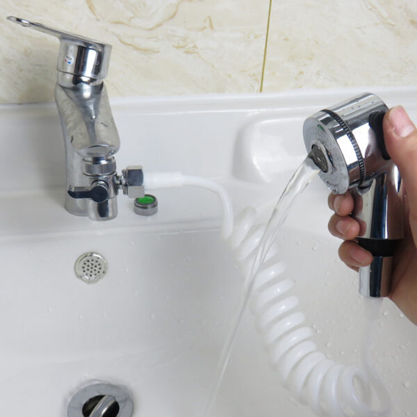 Bathroom Sink Faucet Shower Nozzle Toilet Set - Image 2