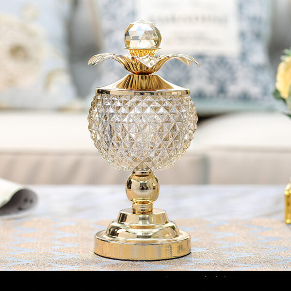 Metal Glass Candy Jar Storage Jar Storage Jar Decoration - Image 2