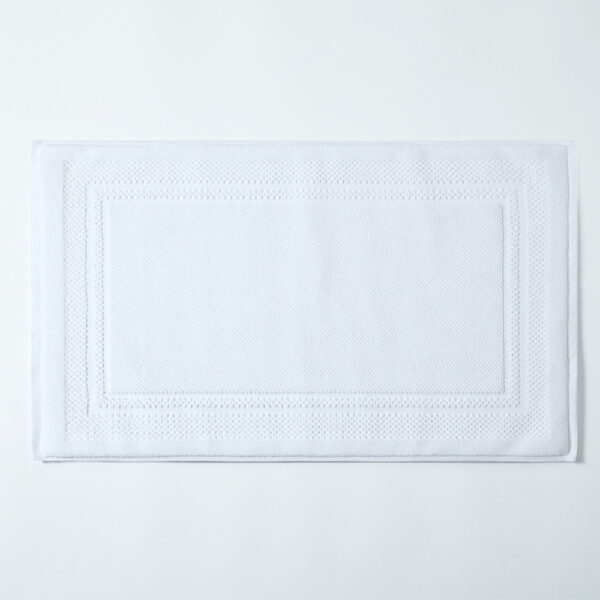 White Beauty Salon Floor Towel Flat Woven Hotel Floor Mat - Image 2