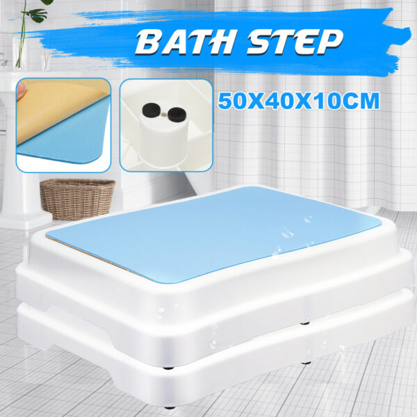 Non-slip Plastic Toilet Bathroom Ladder - Image 3