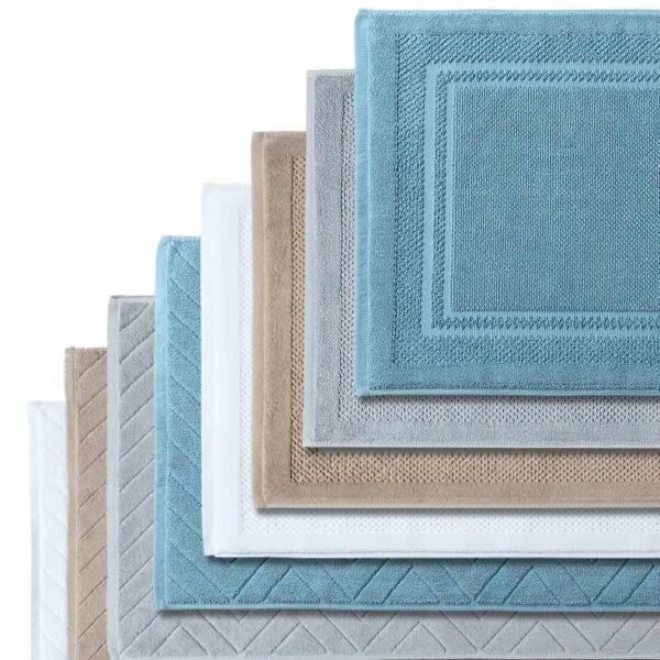 White Beauty Salon Floor Towel Flat Woven Hotel Floor Mat - Image 10