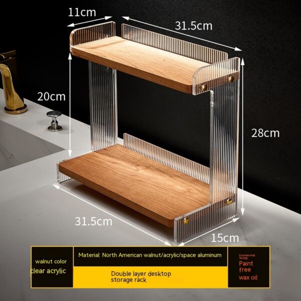 Bathroom Countertop Commodity Shelf Acrylic Storage Rack - Image 6