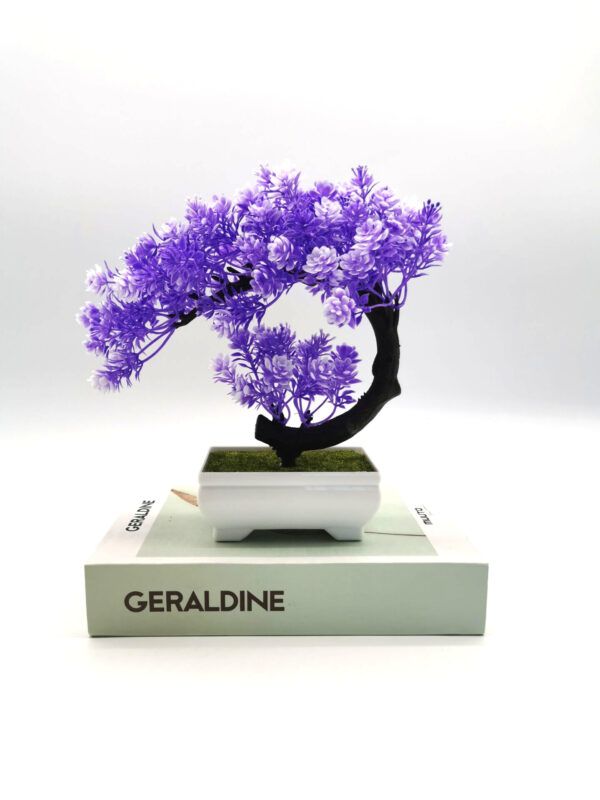 Artificial Plant Potted Moon Camellia Small Tree Bonsai Indoor Furnishings - Image 4