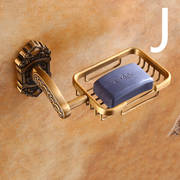European Style Non-perforated Folding Towel Rack Set - Image 9