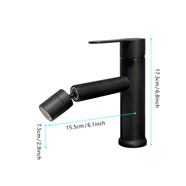 Bathroom Sink Faucet - Black - Image 2
