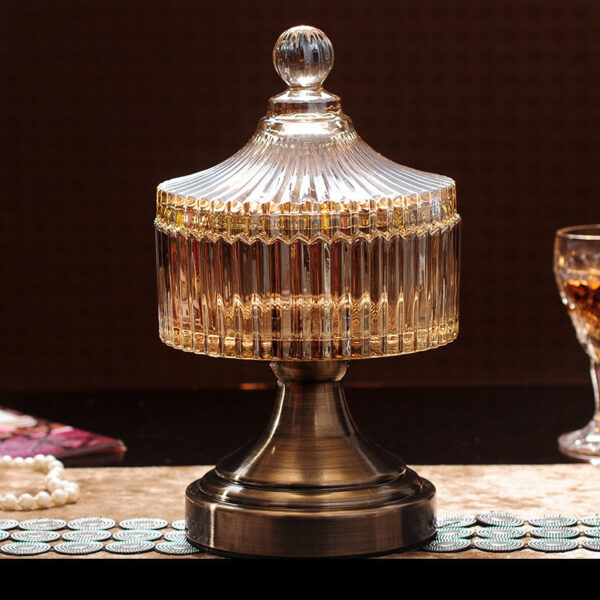 Metal Glass Candy Jar Storage Jar Storage Jar Decoration - Image 10