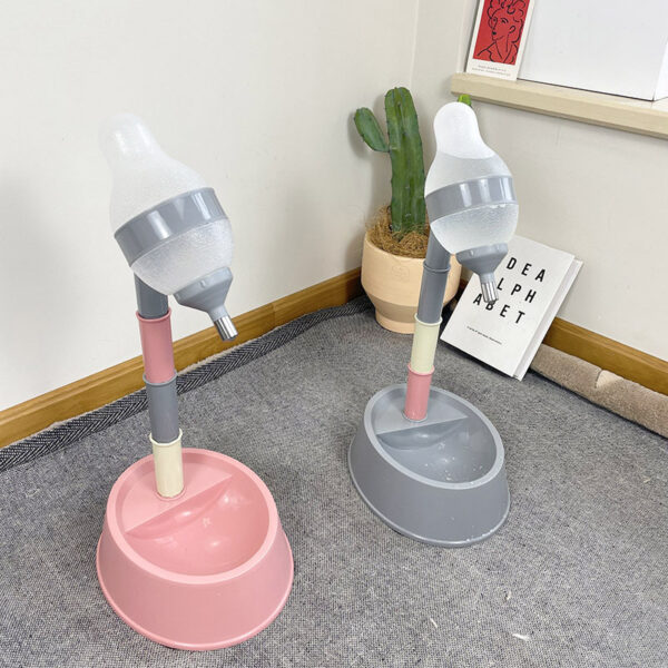 Automatic Pet Water Dispenser Stand Feeder Bowl Adjusting Height Water Bottle Cat Dog Water Drinker Water Fountain Feeding - Image 5