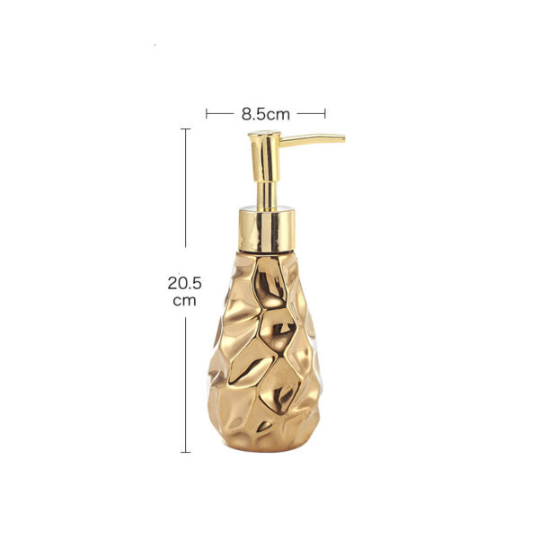 Creative Golden Ceramic Bathroom Toilet Set - Image 2