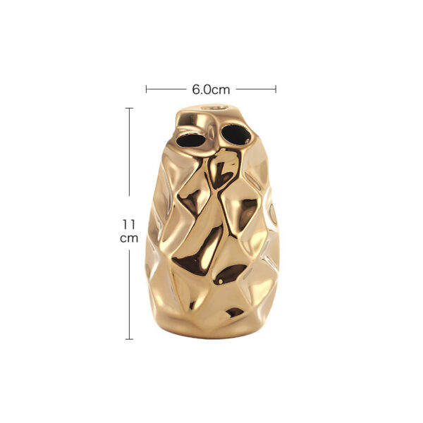 Creative Golden Ceramic Bathroom Toilet Set - Image 3