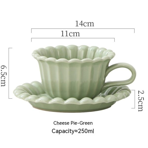 Cream Style Ceramic Cup Restaurant Hotel Household Coffee Set Suit - Image 2
