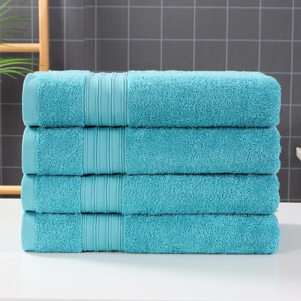 Pure Cotton Plain Hotel Bath Towel - Image 2