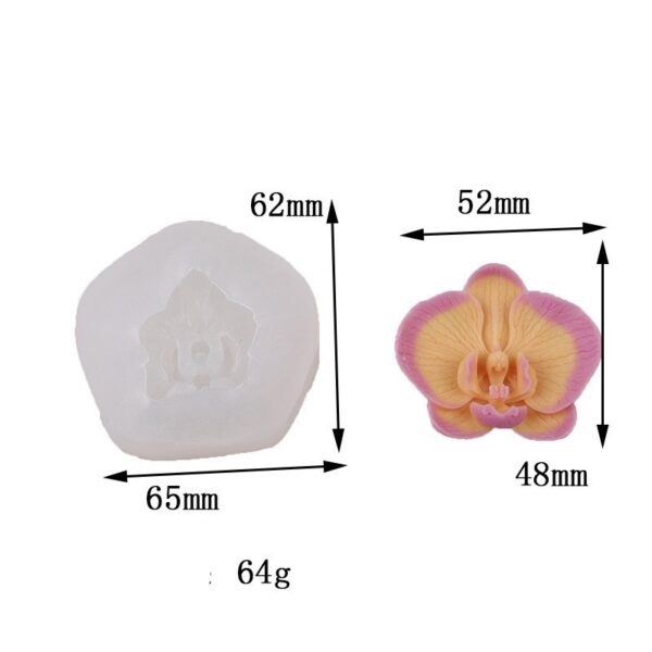 Butterfly Orchid Scented Candle Silicone Mold - Image 2