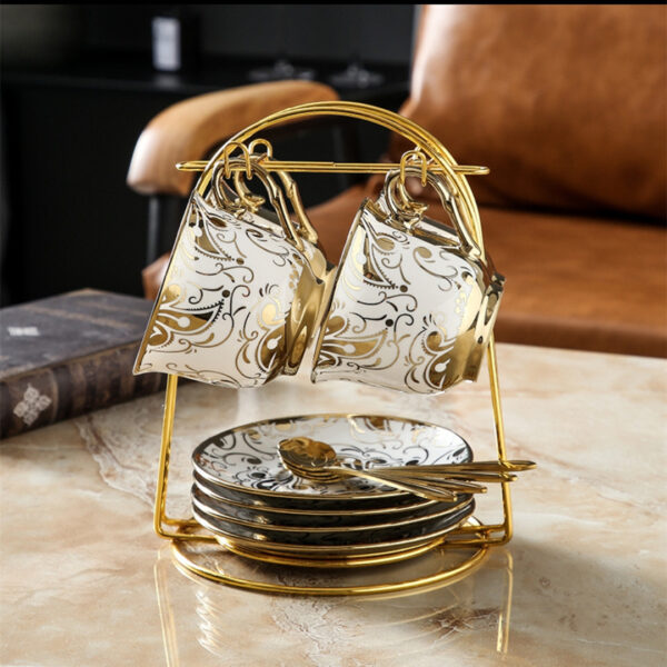 European Style Luxury Ceramic Coffee Cup Set - Image 5