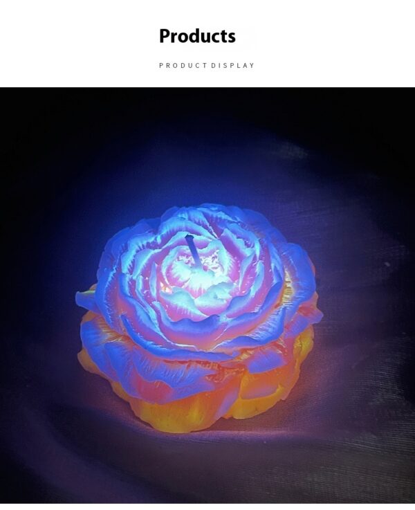 Peony Flower Luminous Fluorescence Low Temperature Candles - Image 8